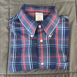 Brooks Brothers Regent Plaid Shirt Size XL